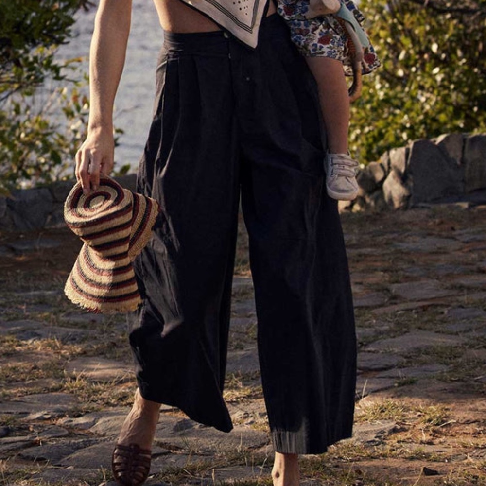 NWT DÔEN Valentin Pant in Black - Size 6